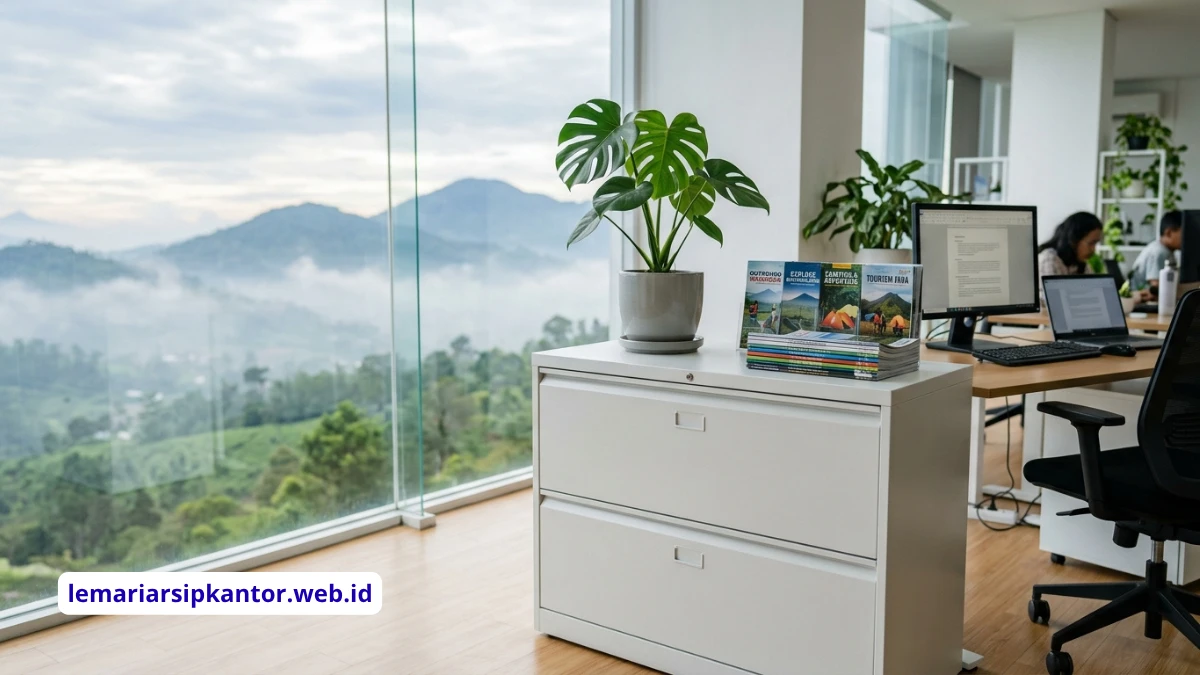 Lemari arsip 2 laci minimalis untuk kantor modern