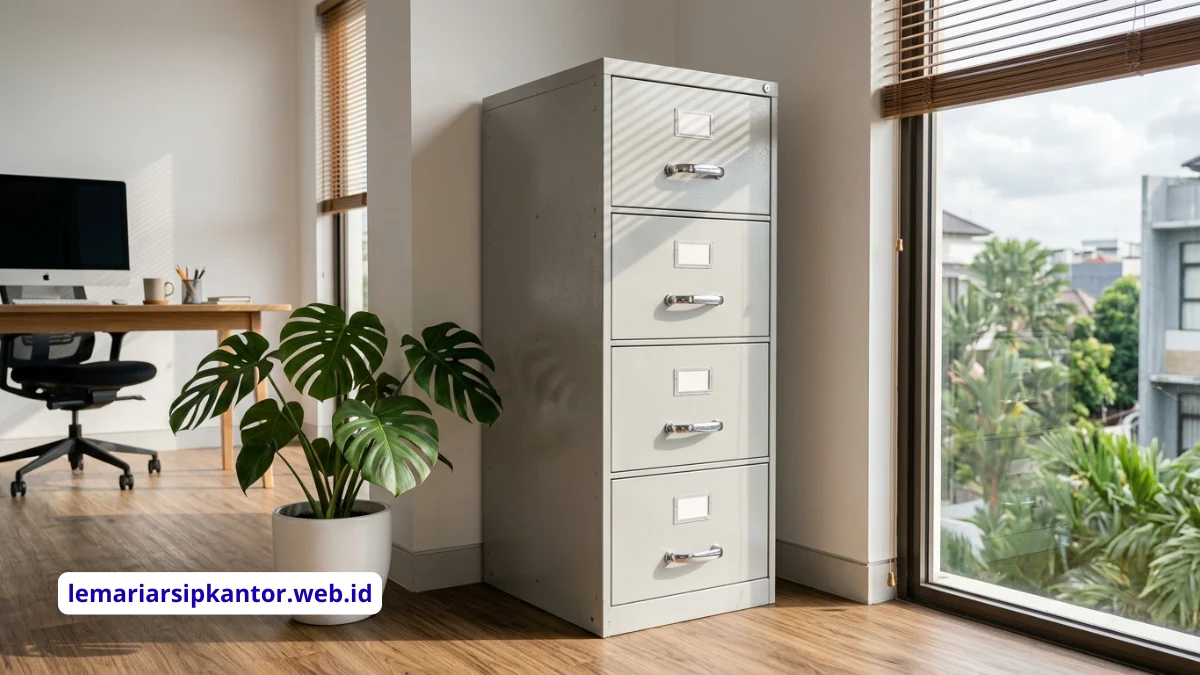 Lemari Arsip 4 Laci untuk Kantor Minimalis