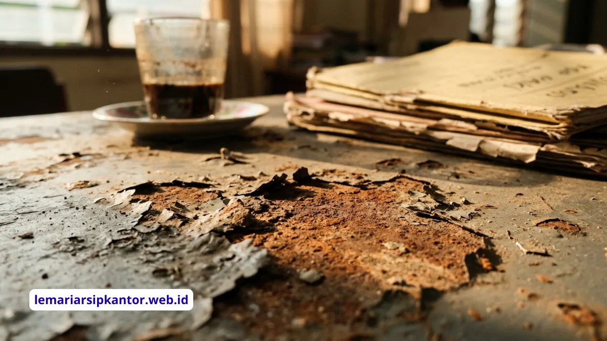 Langkah Mudah Membersihkan Karat Meja Besi Kantor Menggunakan Bahan Alami
