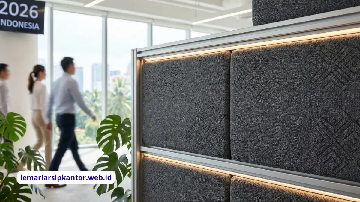 Partisi kantor modern panel peredam suara
