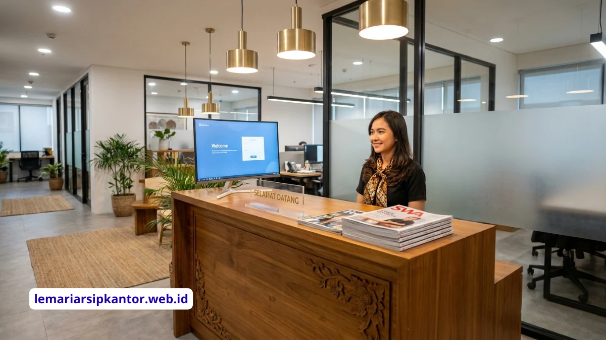 Resepsionis Kantor Rapi Modern