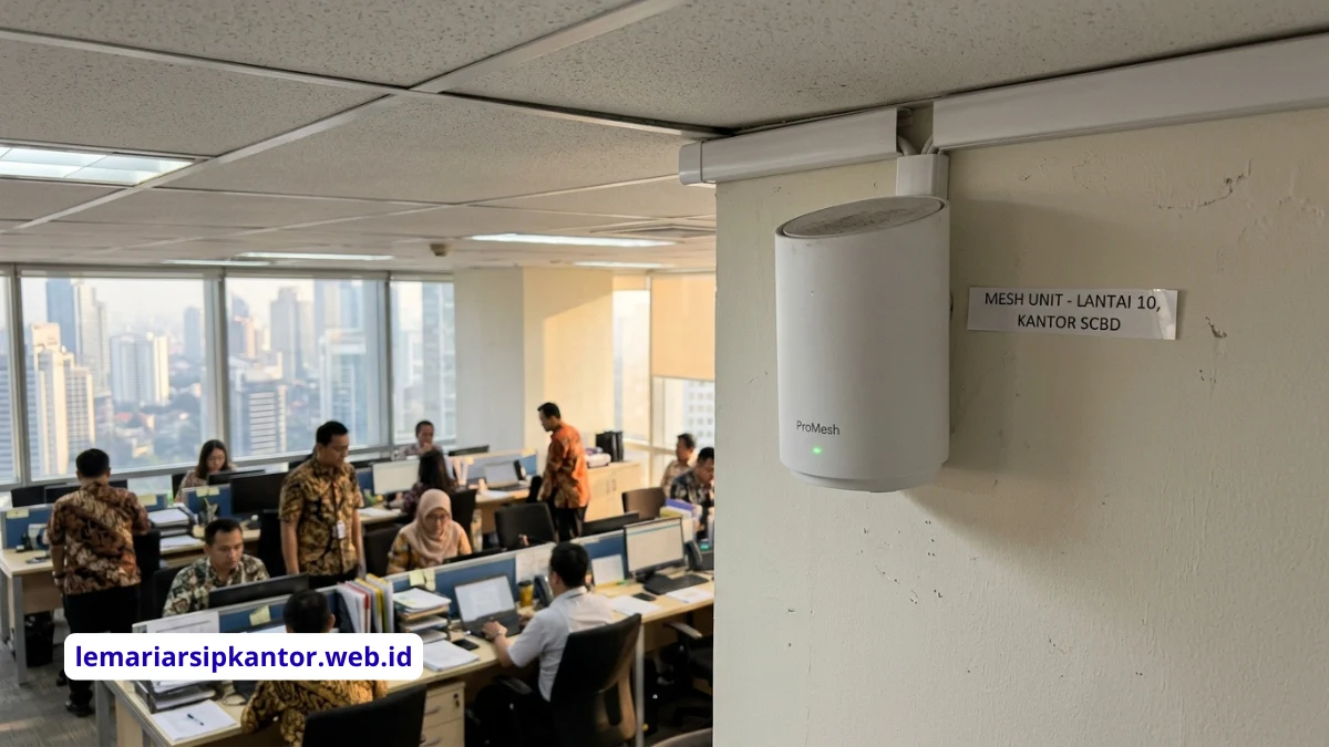 Solusi WiFi Kantor Bertingkat Bebas Dead Zone dengan Teknologi Mesh Network
